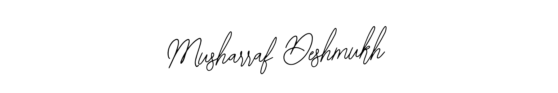 Similarly Bearetta-2O07w is the best handwritten signature design. Signature creator online .You can use it as an online autograph creator for name Musharraf Deshmukh. Musharraf Deshmukh signature style 12 images and pictures png