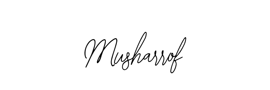 Musharrof stylish signature style. Best Handwritten Sign (Bearetta-2O07w) for my name. Handwritten Signature Collection Ideas for my name Musharrof. Musharrof signature style 12 images and pictures png