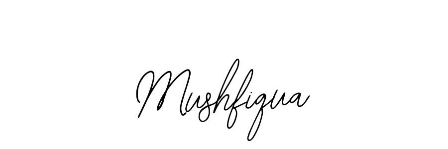 Also You can easily find your signature by using the search form. We will create Mushfiqua name handwritten signature images for you free of cost using Bearetta-2O07w sign style. Mushfiqua signature style 12 images and pictures png