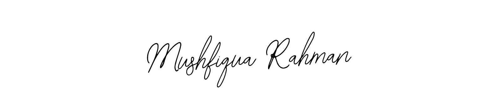 if you are searching for the best signature style for your name Mushfiqua Rahman. so please give up your signature search. here we have designed multiple signature styles  using Bearetta-2O07w. Mushfiqua Rahman signature style 12 images and pictures png