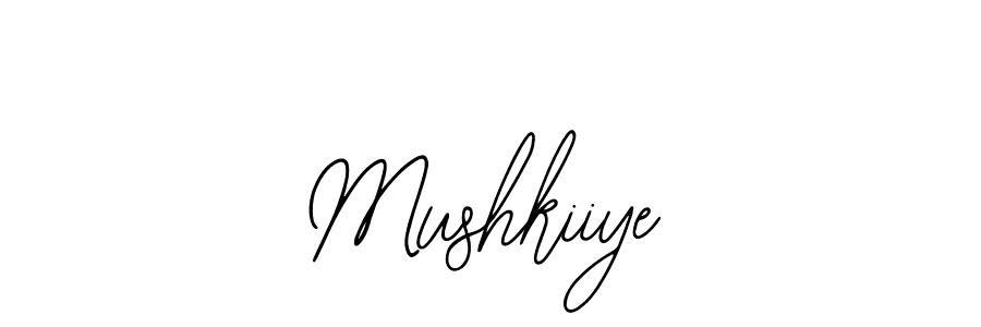 Also You can easily find your signature by using the search form. We will create Mushkiiye name handwritten signature images for you free of cost using Bearetta-2O07w sign style. Mushkiiye signature style 12 images and pictures png