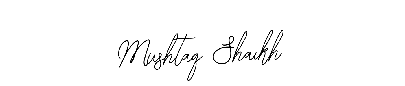 Design your own signature with our free online signature maker. With this signature software, you can create a handwritten (Bearetta-2O07w) signature for name Mushtaq Shaikh. Mushtaq Shaikh signature style 12 images and pictures png