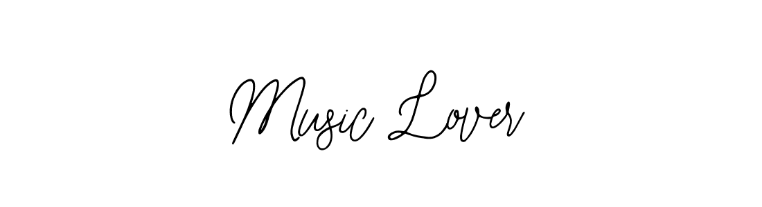 Design your own signature with our free online signature maker. With this signature software, you can create a handwritten (Bearetta-2O07w) signature for name Music Lover. Music Lover signature style 12 images and pictures png