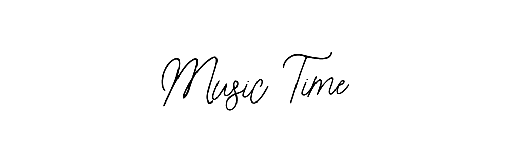 Music Time stylish signature style. Best Handwritten Sign (Bearetta-2O07w) for my name. Handwritten Signature Collection Ideas for my name Music Time. Music Time signature style 12 images and pictures png