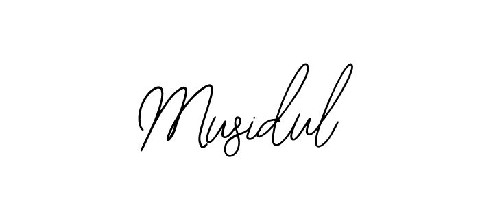 Bearetta-2O07w is a professional signature style that is perfect for those who want to add a touch of class to their signature. It is also a great choice for those who want to make their signature more unique. Get Musidul name to fancy signature for free. Musidul signature style 12 images and pictures png
