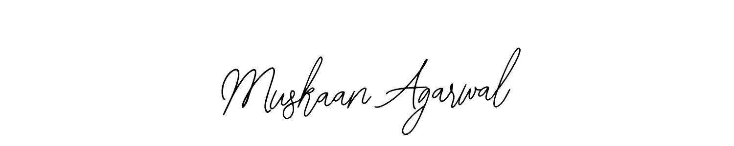 You should practise on your own different ways (Bearetta-2O07w) to write your name (Muskaan Agarwal) in signature. don't let someone else do it for you. Muskaan Agarwal signature style 12 images and pictures png