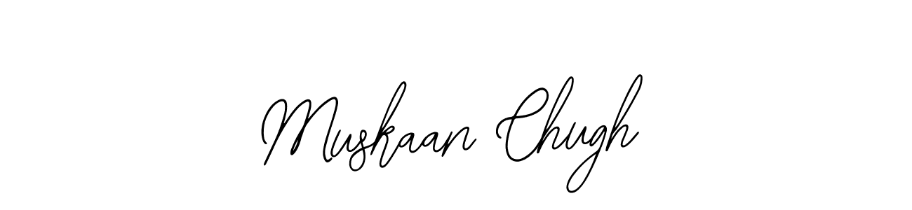 The best way (Bearetta-2O07w) to make a short signature is to pick only two or three words in your name. The name Muskaan Chugh include a total of six letters. For converting this name. Muskaan Chugh signature style 12 images and pictures png