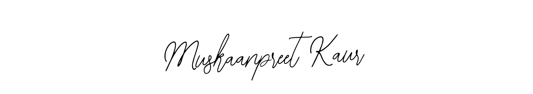 You should practise on your own different ways (Bearetta-2O07w) to write your name (Muskaanpreet Kaur) in signature. don't let someone else do it for you. Muskaanpreet Kaur signature style 12 images and pictures png
