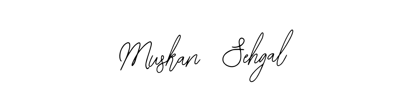 Similarly Bearetta-2O07w is the best handwritten signature design. Signature creator online .You can use it as an online autograph creator for name Muskan  Sehgal. Muskan  Sehgal signature style 12 images and pictures png