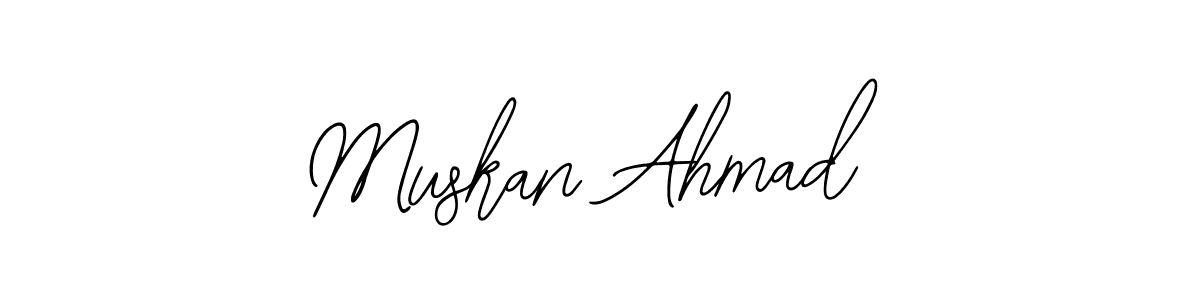 Also You can easily find your signature by using the search form. We will create Muskan Ahmad name handwritten signature images for you free of cost using Bearetta-2O07w sign style. Muskan Ahmad signature style 12 images and pictures png
