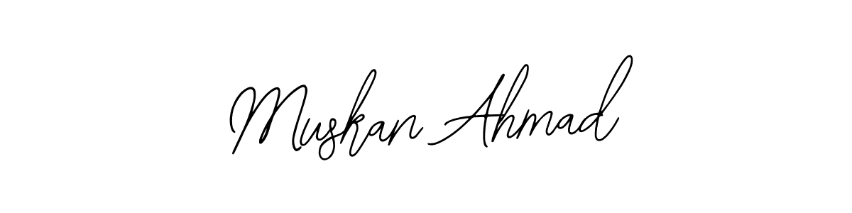 Make a beautiful signature design for name Muskan Ahmad. With this signature (Bearetta-2O07w) style, you can create a handwritten signature for free. Muskan Ahmad signature style 12 images and pictures png