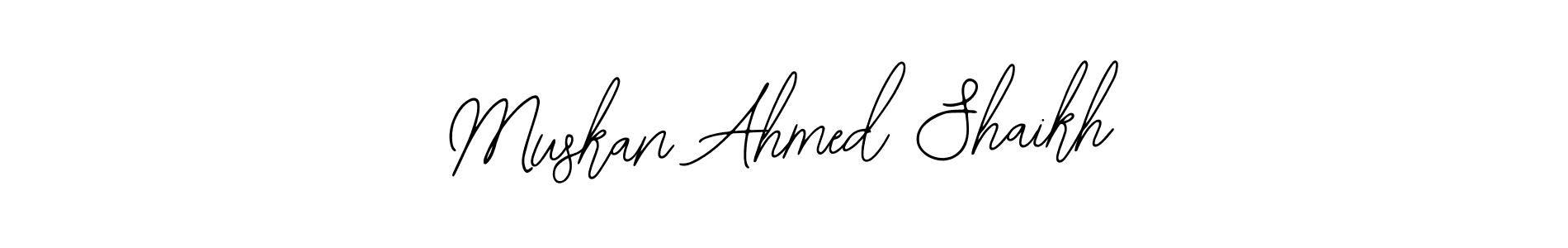 Also we have Muskan Ahmed Shaikh name is the best signature style. Create professional handwritten signature collection using Bearetta-2O07w autograph style. Muskan Ahmed Shaikh signature style 12 images and pictures png