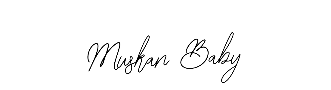 Design your own signature with our free online signature maker. With this signature software, you can create a handwritten (Bearetta-2O07w) signature for name Muskan Baby. Muskan Baby signature style 12 images and pictures png