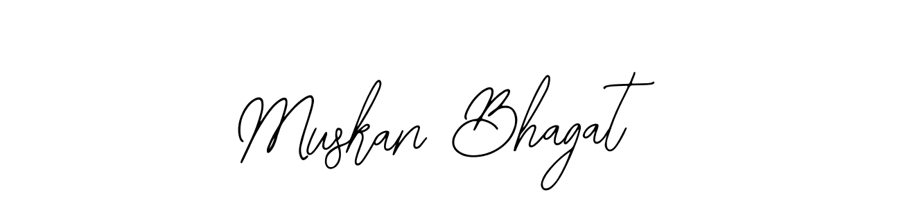 Make a beautiful signature design for name Muskan Bhagat. Use this online signature maker to create a handwritten signature for free. Muskan Bhagat signature style 12 images and pictures png