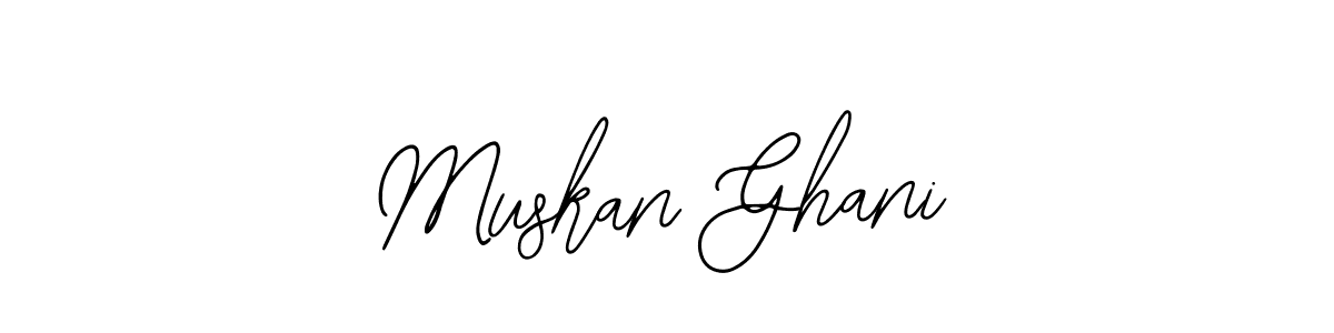 Also we have Muskan Ghani name is the best signature style. Create professional handwritten signature collection using Bearetta-2O07w autograph style. Muskan Ghani signature style 12 images and pictures png