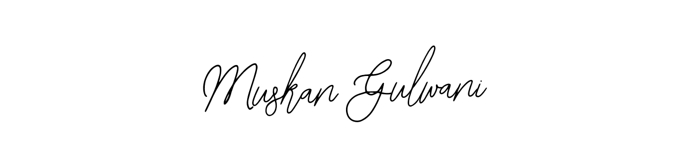 How to make Muskan Gulwani name signature. Use Bearetta-2O07w style for creating short signs online. This is the latest handwritten sign. Muskan Gulwani signature style 12 images and pictures png