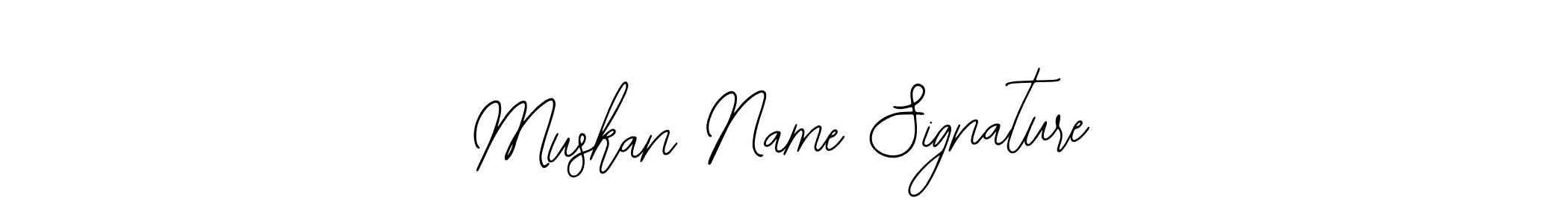 Make a short Muskan Name Signature signature style. Manage your documents anywhere anytime using Bearetta-2O07w. Create and add eSignatures, submit forms, share and send files easily. Muskan Name Signature signature style 12 images and pictures png