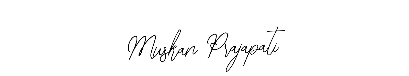 You should practise on your own different ways (Bearetta-2O07w) to write your name (Muskan Prajapati) in signature. don't let someone else do it for you. Muskan Prajapati signature style 12 images and pictures png
