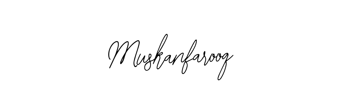 Use a signature maker to create a handwritten signature online. With this signature software, you can design (Bearetta-2O07w) your own signature for name Muskanfarooq. Muskanfarooq signature style 12 images and pictures png