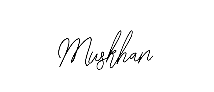 if you are searching for the best signature style for your name Muskhan. so please give up your signature search. here we have designed multiple signature styles  using Bearetta-2O07w. Muskhan signature style 12 images and pictures png