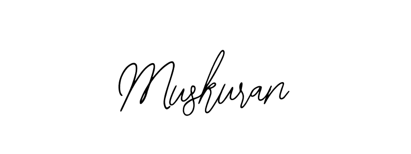How to make Muskuran signature? Bearetta-2O07w is a professional autograph style. Create handwritten signature for Muskuran name. Muskuran signature style 12 images and pictures png