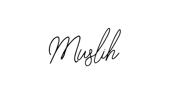 Create a beautiful signature design for name Muslih. With this signature (Bearetta-2O07w) fonts, you can make a handwritten signature for free. Muslih signature style 12 images and pictures png