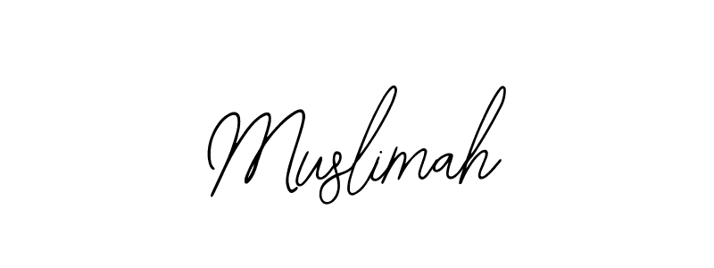 Muslimah stylish signature style. Best Handwritten Sign (Bearetta-2O07w) for my name. Handwritten Signature Collection Ideas for my name Muslimah. Muslimah signature style 12 images and pictures png