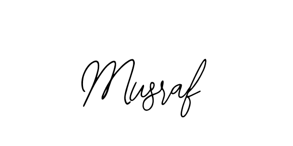 You should practise on your own different ways (Bearetta-2O07w) to write your name (Musraf) in signature. don't let someone else do it for you. Musraf signature style 12 images and pictures png