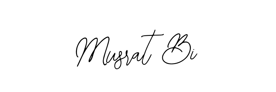 The best way (Bearetta-2O07w) to make a short signature is to pick only two or three words in your name. The name Musrat Bi include a total of six letters. For converting this name. Musrat Bi signature style 12 images and pictures png