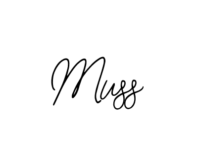 Design your own signature with our free online signature maker. With this signature software, you can create a handwritten (Bearetta-2O07w) signature for name Muss. Muss signature style 12 images and pictures png