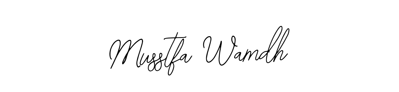 Create a beautiful signature design for name Musstfa Wamdh. With this signature (Bearetta-2O07w) fonts, you can make a handwritten signature for free. Musstfa Wamdh signature style 12 images and pictures png