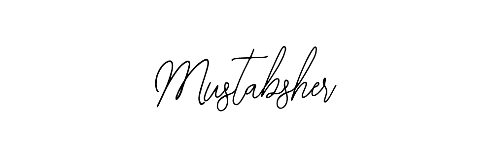 Also You can easily find your signature by using the search form. We will create Mustabsher name handwritten signature images for you free of cost using Bearetta-2O07w sign style. Mustabsher signature style 12 images and pictures png