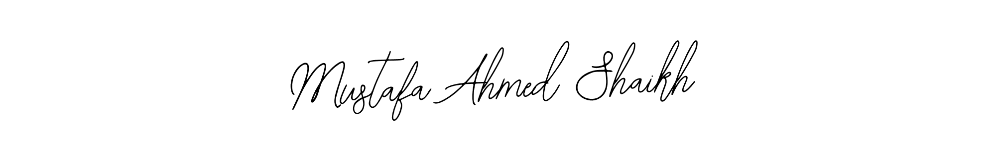 How to Draw Mustafa Ahmed Shaikh signature style? Bearetta-2O07w is a latest design signature styles for name Mustafa Ahmed Shaikh. Mustafa Ahmed Shaikh signature style 12 images and pictures png