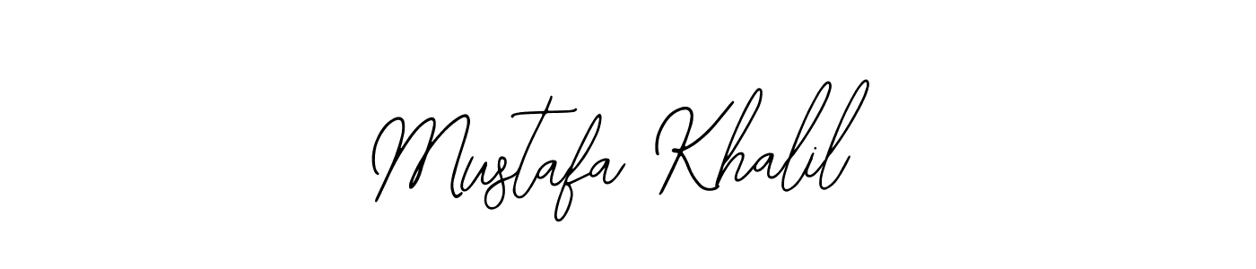 Make a beautiful signature design for name Mustafa Khalil. With this signature (Bearetta-2O07w) style, you can create a handwritten signature for free. Mustafa Khalil signature style 12 images and pictures png