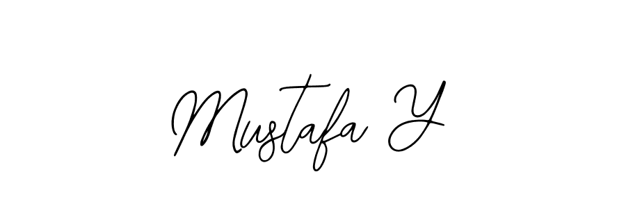 Use a signature maker to create a handwritten signature online. With this signature software, you can design (Bearetta-2O07w) your own signature for name Mustafa Y. Mustafa Y signature style 12 images and pictures png