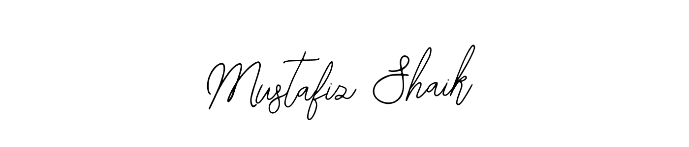 How to make Mustafiz Shaik name signature. Use Bearetta-2O07w style for creating short signs online. This is the latest handwritten sign. Mustafiz Shaik signature style 12 images and pictures png