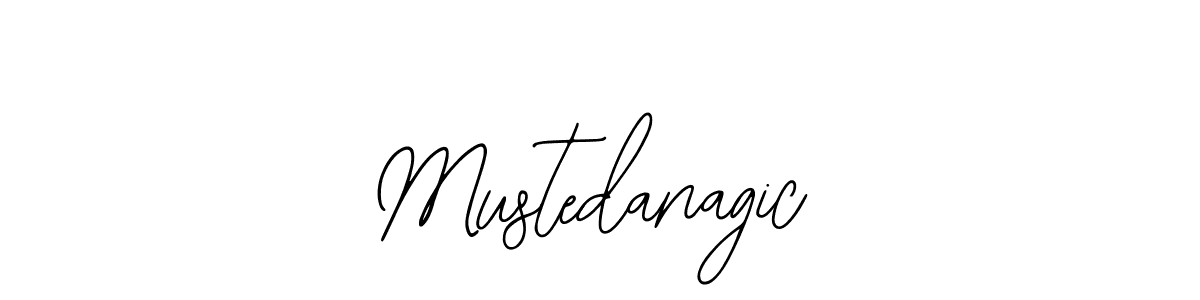 Use a signature maker to create a handwritten signature online. With this signature software, you can design (Bearetta-2O07w) your own signature for name Mustedanagic. Mustedanagic signature style 12 images and pictures png