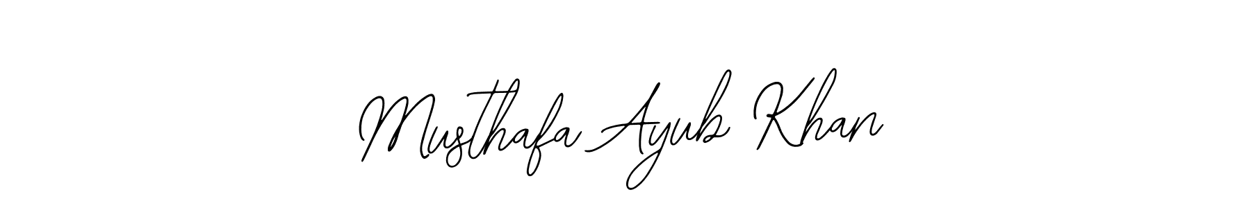 Make a beautiful signature design for name Musthafa Ayub Khan. With this signature (Bearetta-2O07w) style, you can create a handwritten signature for free. Musthafa Ayub Khan signature style 12 images and pictures png