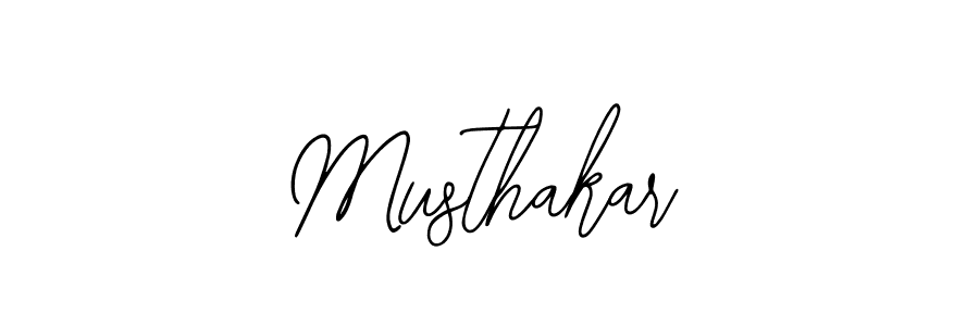 Design your own signature with our free online signature maker. With this signature software, you can create a handwritten (Bearetta-2O07w) signature for name Musthakar. Musthakar signature style 12 images and pictures png