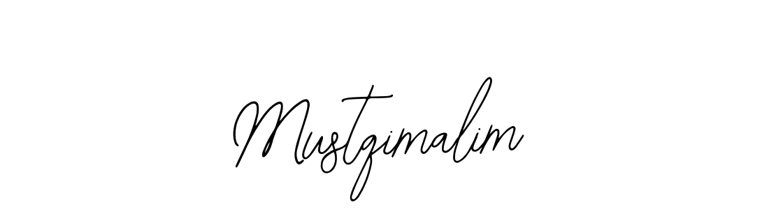 You should practise on your own different ways (Bearetta-2O07w) to write your name (Mustqimalim) in signature. don't let someone else do it for you. Mustqimalim signature style 12 images and pictures png