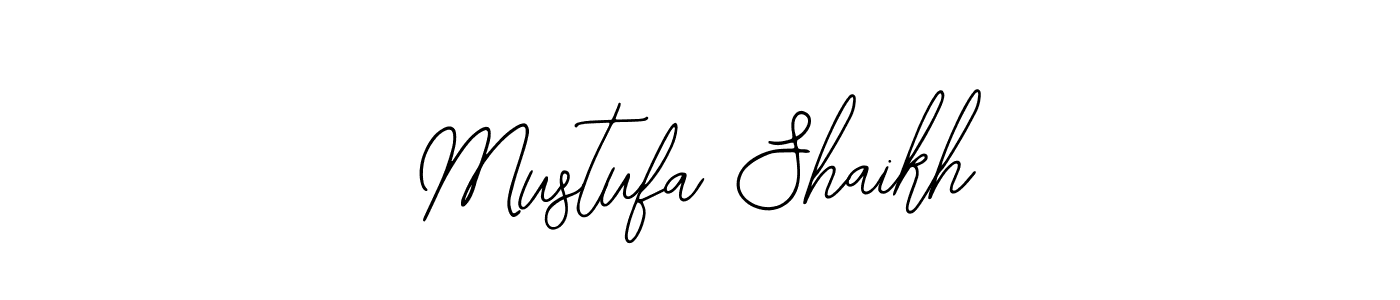 Use a signature maker to create a handwritten signature online. With this signature software, you can design (Bearetta-2O07w) your own signature for name Mustufa Shaikh. Mustufa Shaikh signature style 12 images and pictures png