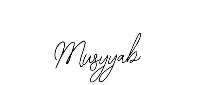 You should practise on your own different ways (Bearetta-2O07w) to write your name (Musyyab) in signature. don't let someone else do it for you. Musyyab signature style 12 images and pictures png