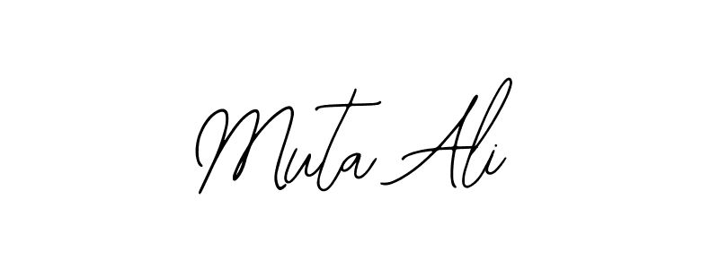 You should practise on your own different ways (Bearetta-2O07w) to write your name (Muta Ali) in signature. don't let someone else do it for you. Muta Ali signature style 12 images and pictures png