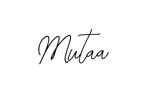 Design your own signature with our free online signature maker. With this signature software, you can create a handwritten (Bearetta-2O07w) signature for name Mutaa. Mutaa signature style 12 images and pictures png