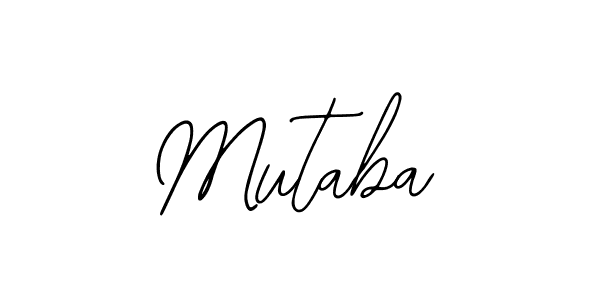 Use a signature maker to create a handwritten signature online. With this signature software, you can design (Bearetta-2O07w) your own signature for name Mutaba. Mutaba signature style 12 images and pictures png