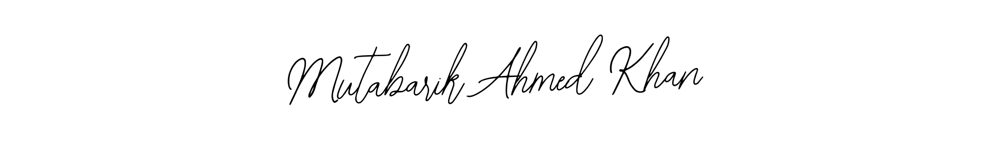 Make a beautiful signature design for name Mutabarik Ahmed Khan. Use this online signature maker to create a handwritten signature for free. Mutabarik Ahmed Khan signature style 12 images and pictures png