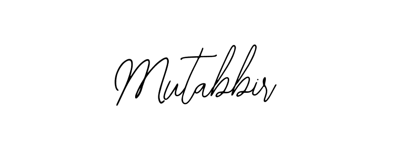 You should practise on your own different ways (Bearetta-2O07w) to write your name (Mutabbir) in signature. don't let someone else do it for you. Mutabbir signature style 12 images and pictures png