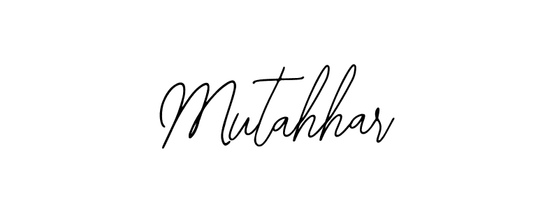 How to make Mutahhar name signature. Use Bearetta-2O07w style for creating short signs online. This is the latest handwritten sign. Mutahhar signature style 12 images and pictures png