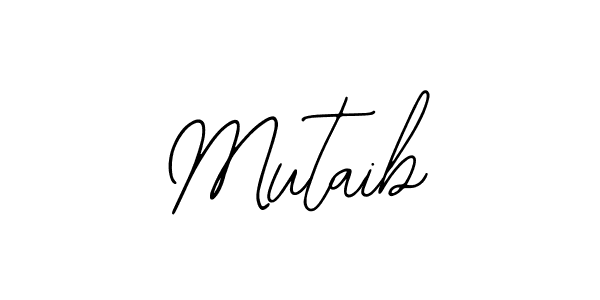 Design your own signature with our free online signature maker. With this signature software, you can create a handwritten (Bearetta-2O07w) signature for name Mutaib. Mutaib signature style 12 images and pictures png