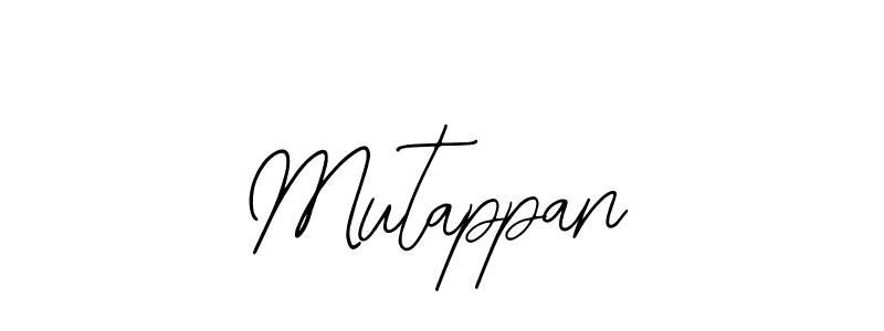 How to make Mutappan name signature. Use Bearetta-2O07w style for creating short signs online. This is the latest handwritten sign. Mutappan signature style 12 images and pictures png
